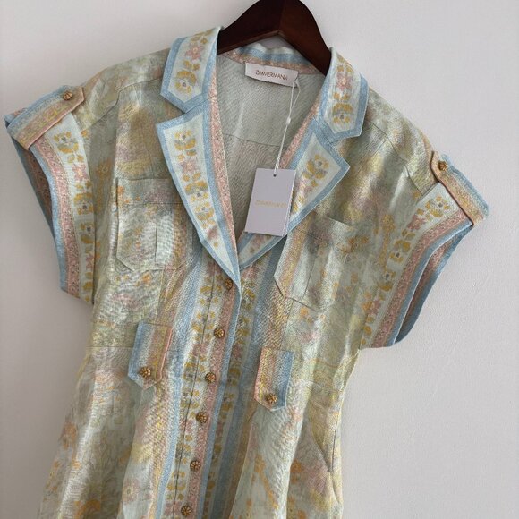 Zimmermann Pastel Mini Dress - Picture 5 of 11